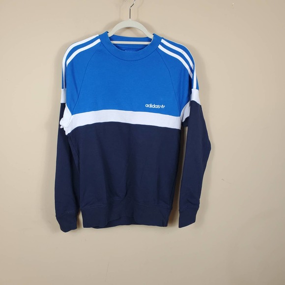 preposición Humo Se asemeja adidas | Shirts | Adidas Originals Blue Itasca Crew Sweatshirt Xs | Poshmark